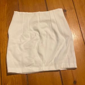 White miniskirt